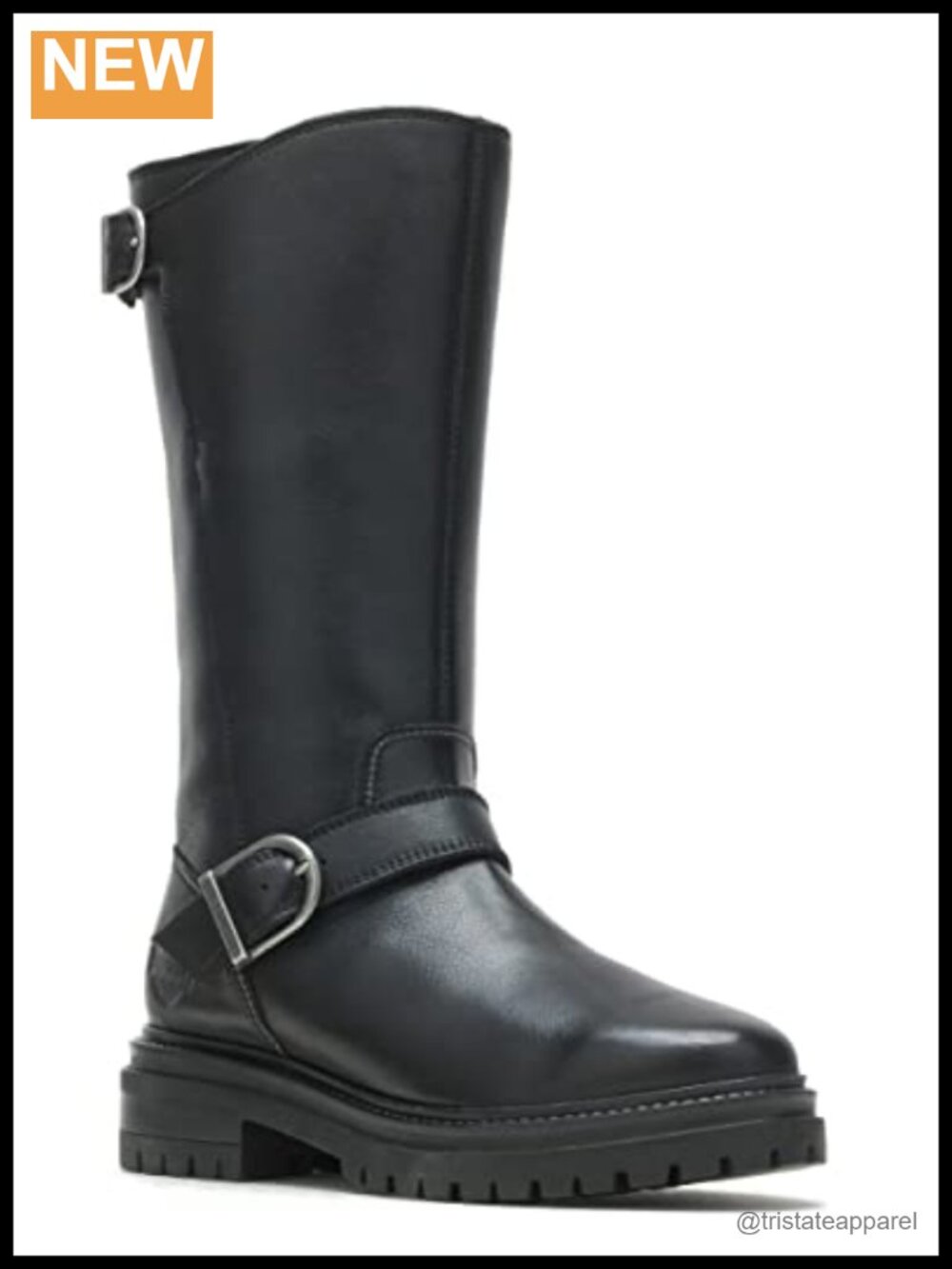 Full Grain Leather 11" Mid-Calf Fashion Boots with Zippers